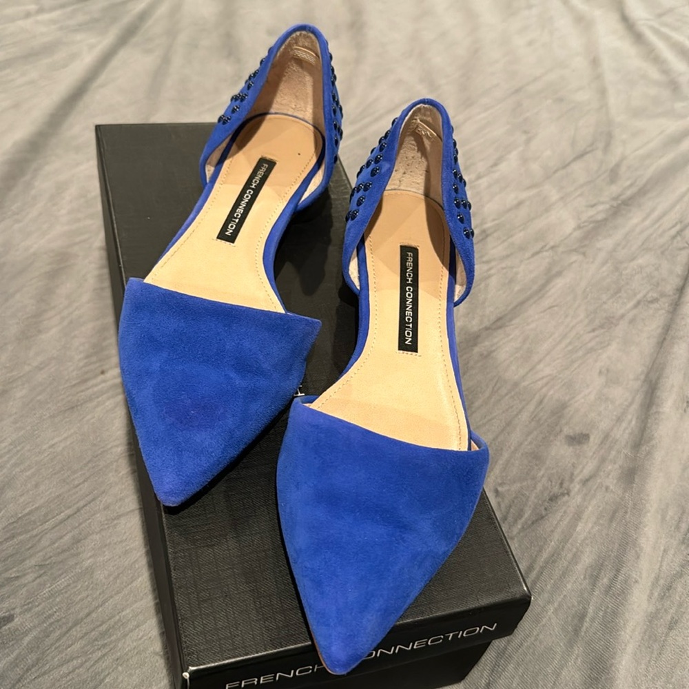 Blue French connection flats